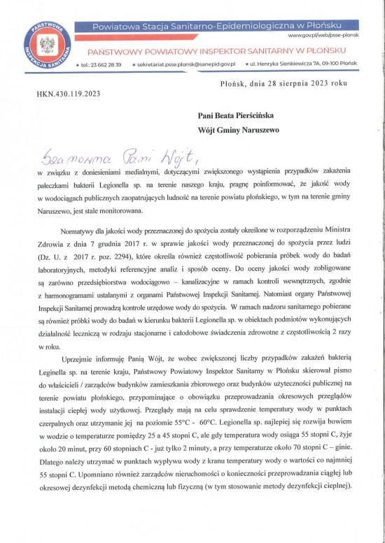 Pismo Legionella Gmina Naruszewo-1