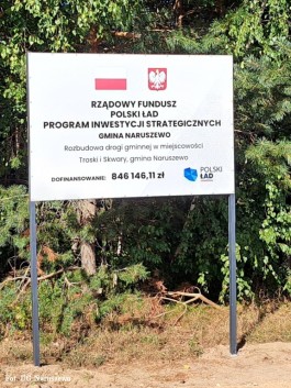 Rozbudowa drogi gminnej w miejscowości Troski i Skwary, gmina Naruszewo_07_09_2022 (7)