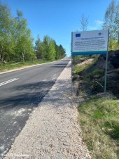 Rozbudowa drogi gminnej w miejscowości Krysk_tablica (2)